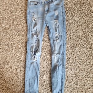 Hollister ripped jeans